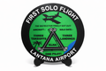 First Solo Aviation Plaque – Lantana Airport (KLNA) Pilot Milestone Gift