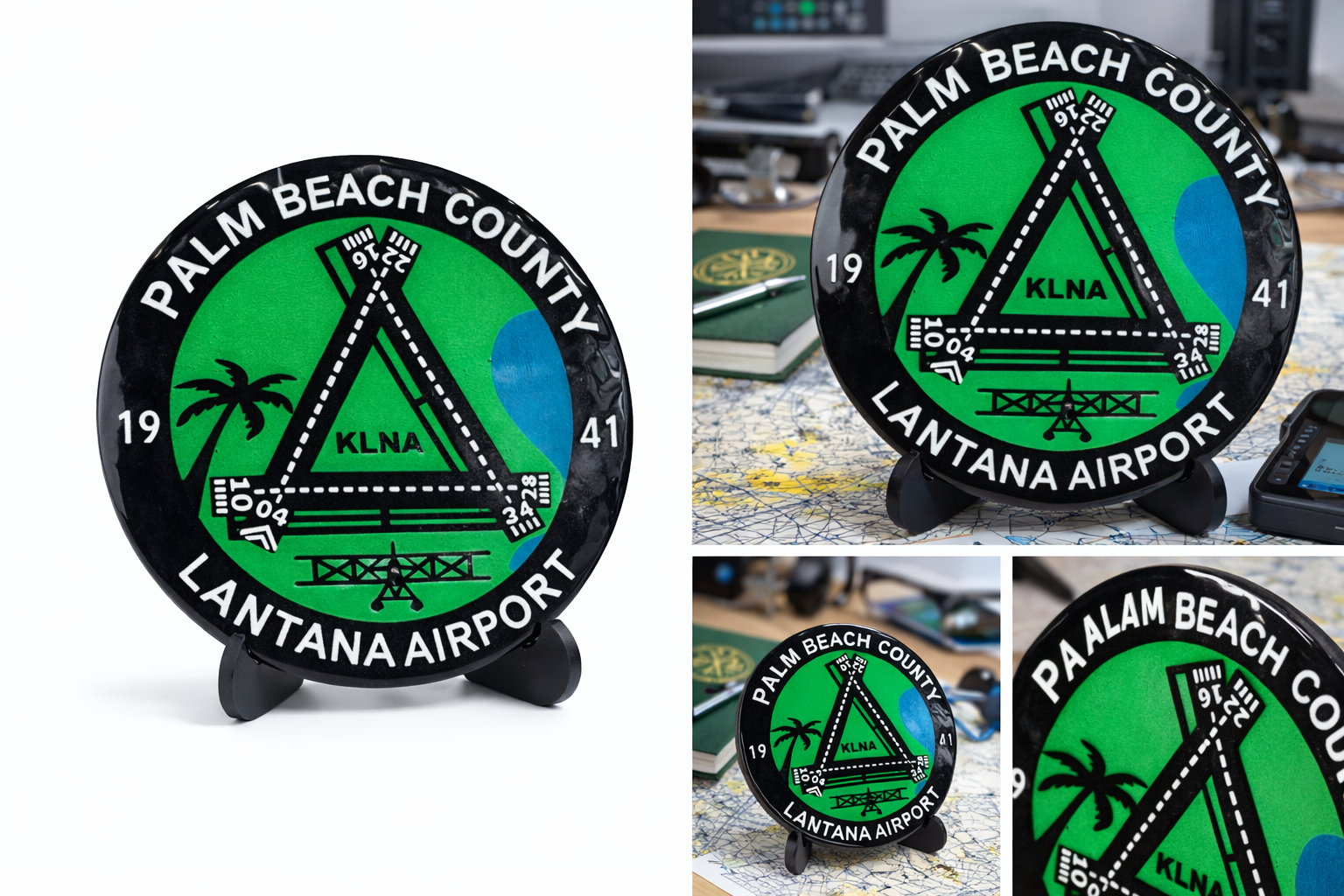 Palm Beach County Lantana Airport (KLNA) Aviation Plaque – Pilot Gift