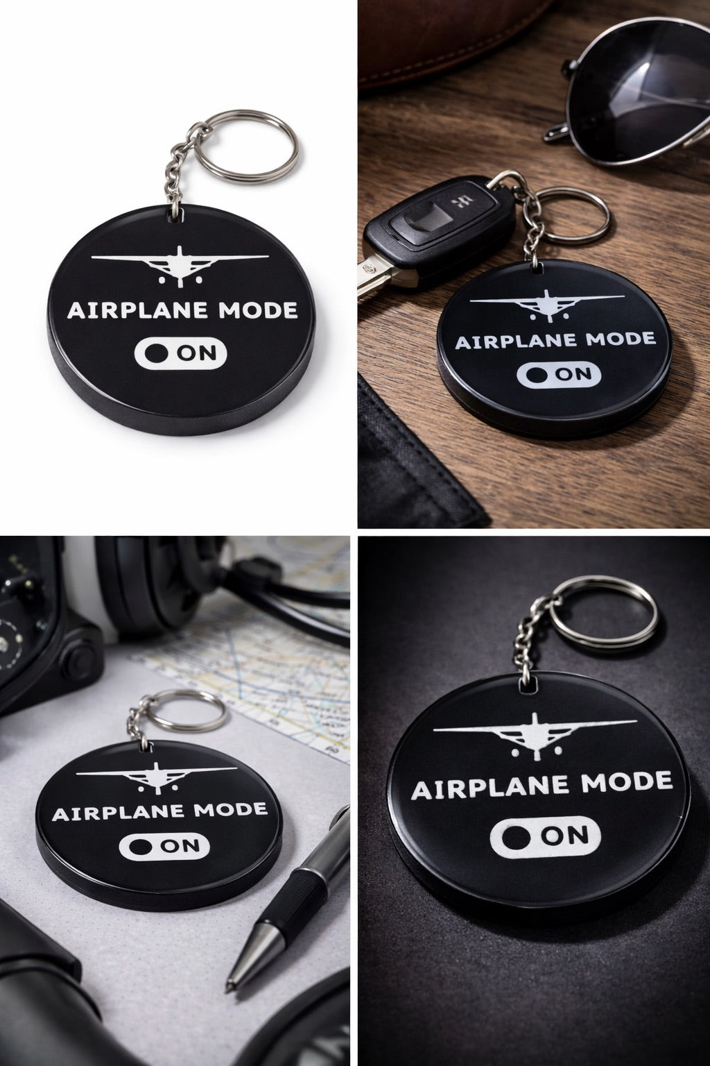 Airplane Mode Keychain – Pilot Gift, Aviation Airplane Keychain for Travelers