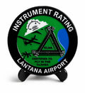 Instrument Rating Aviation Plaque – Lantana Airport (KLNA) Pilot Gift