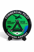 Commercial Pilot Aviation Plaque – Lantana Airport (KLNA) Professional Pilot Gift