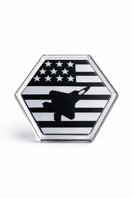 Fighter Jet Coaster – Aviation Gift for Pilots | USA Flag Design
